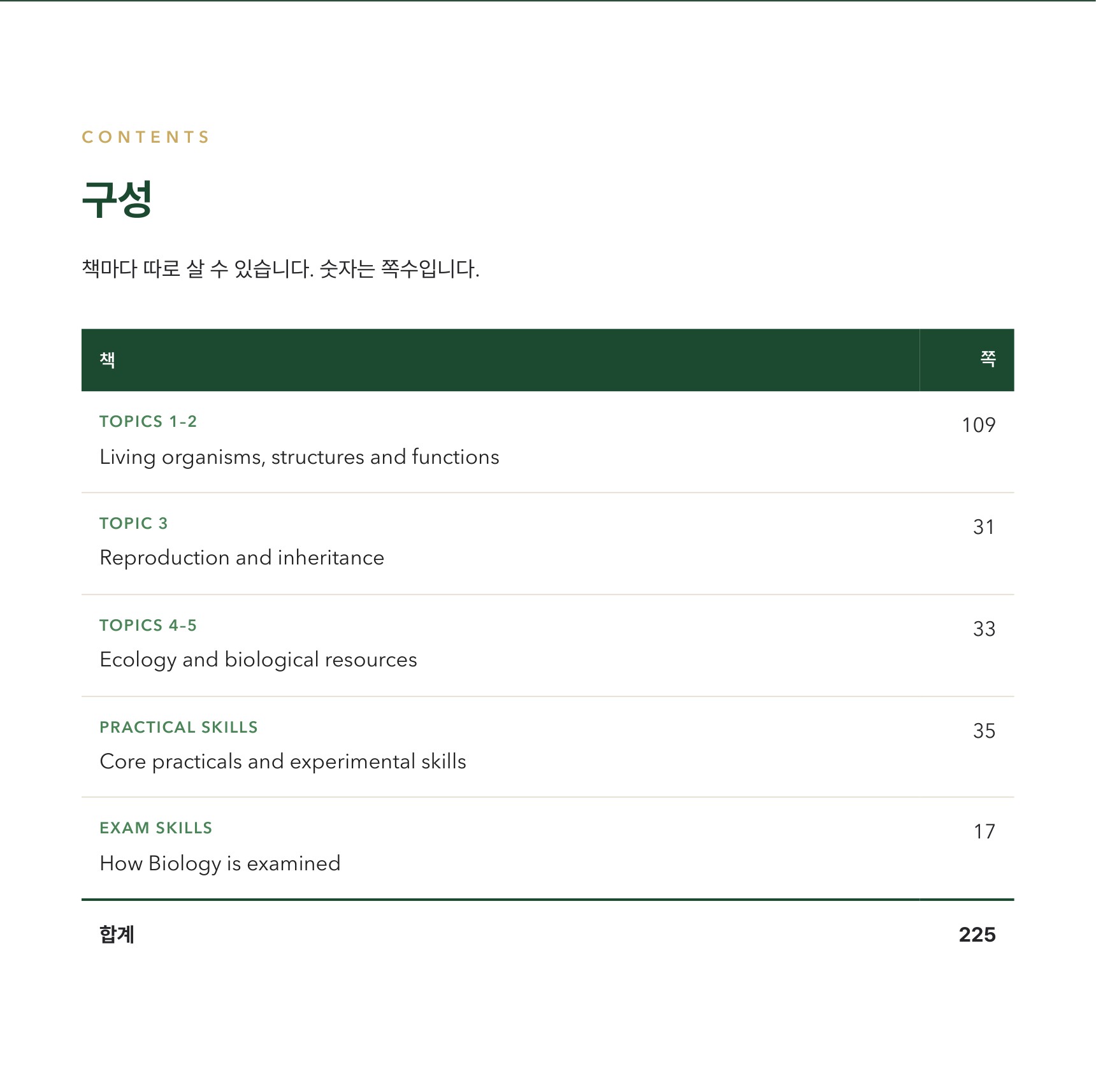 Pearson Edexcel IGCSE Biology 4BI1 학습 노트 상세 7