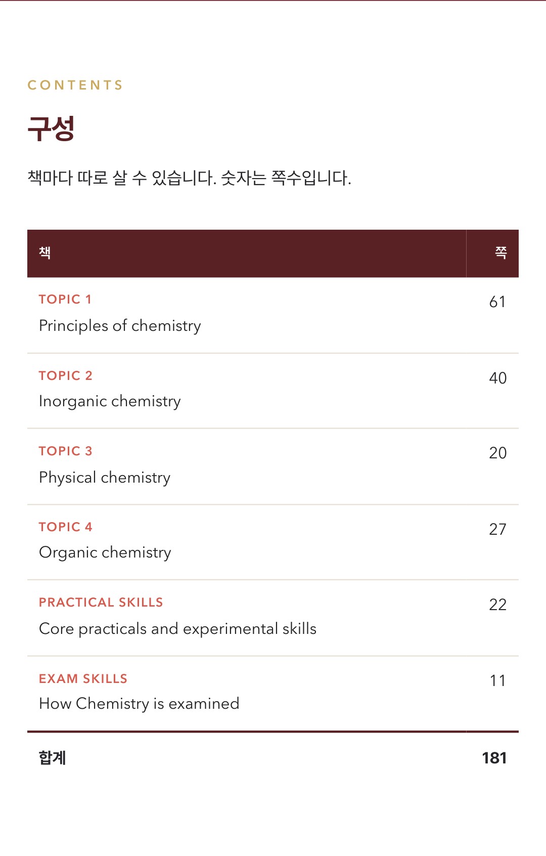 Pearson Edexcel IGCSE Chemistry 4CH1 학습 노트 상세 8