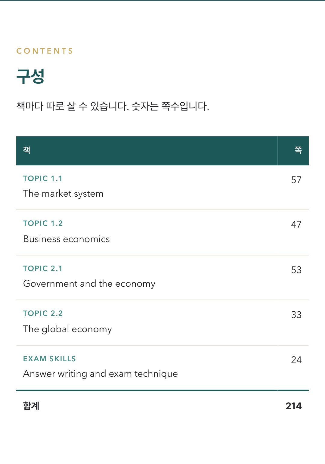 Pearson Edexcel IGCSE Economics 4EC1 학습 노트 상세 8